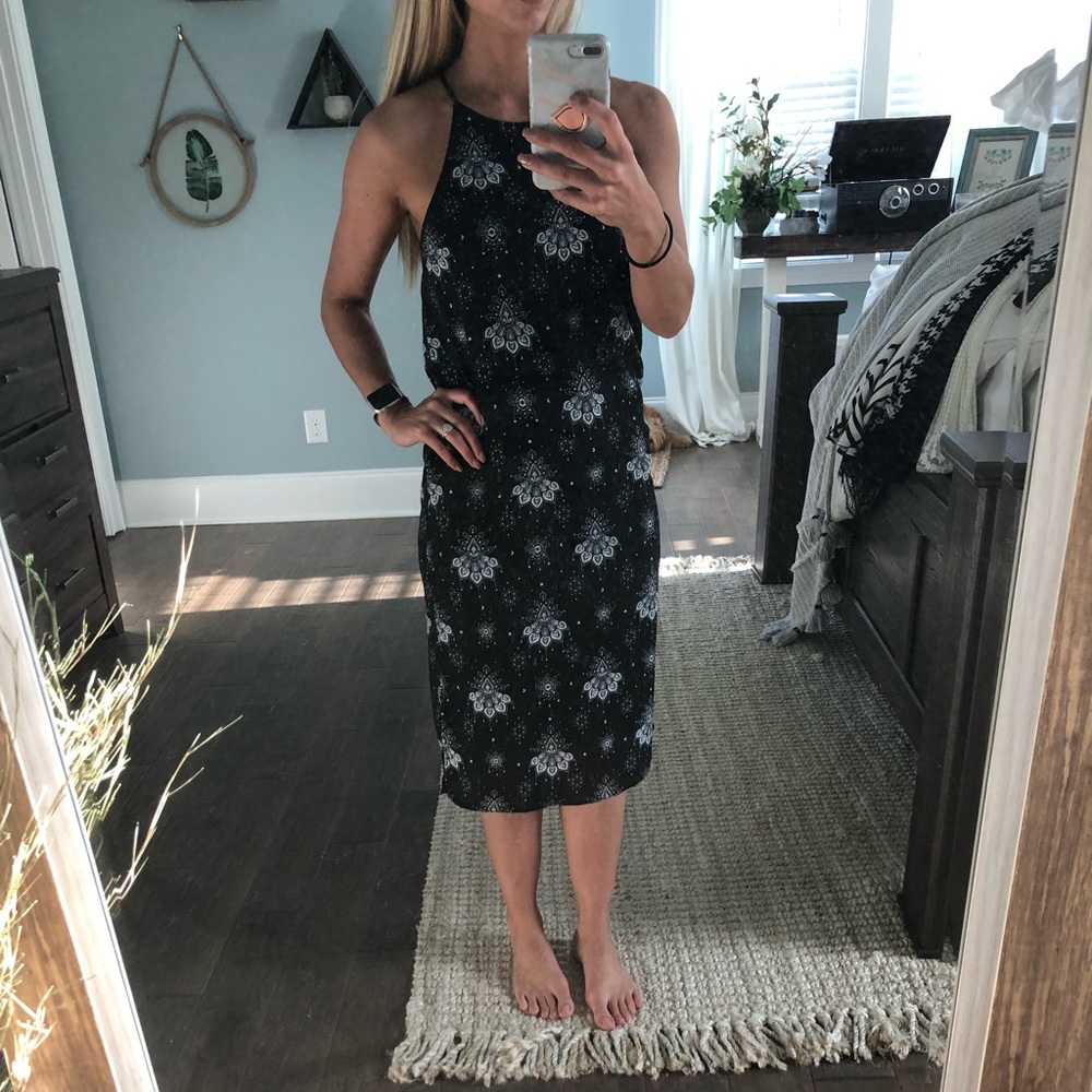 Calf length dress